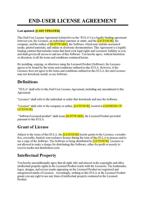 Terms of Service & End User License Agreement .